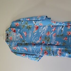 Mens flamingo print shirt 2X